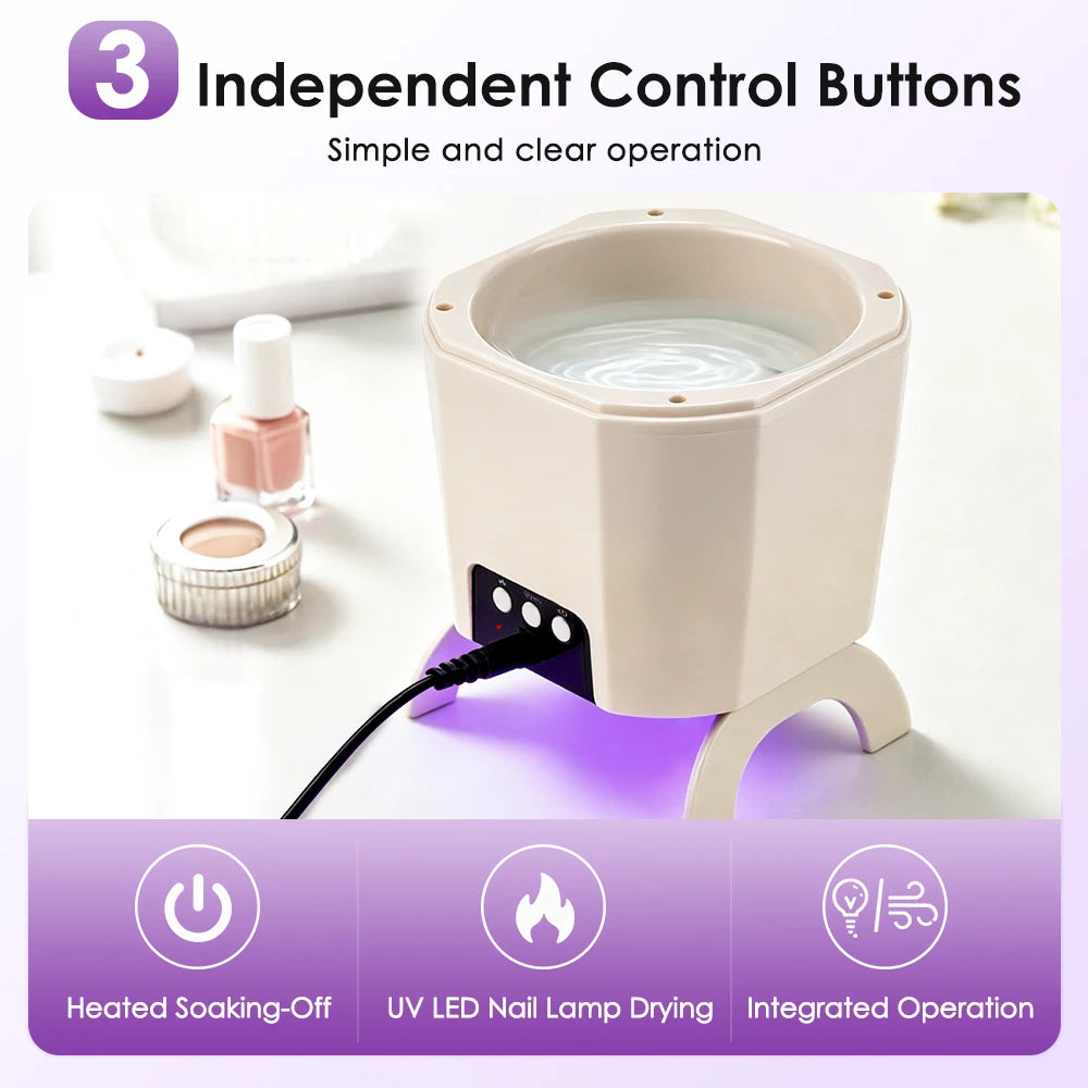 2-in-1 Electric Gel Nail Polish Remover and UV Dryer for Manicures - 5