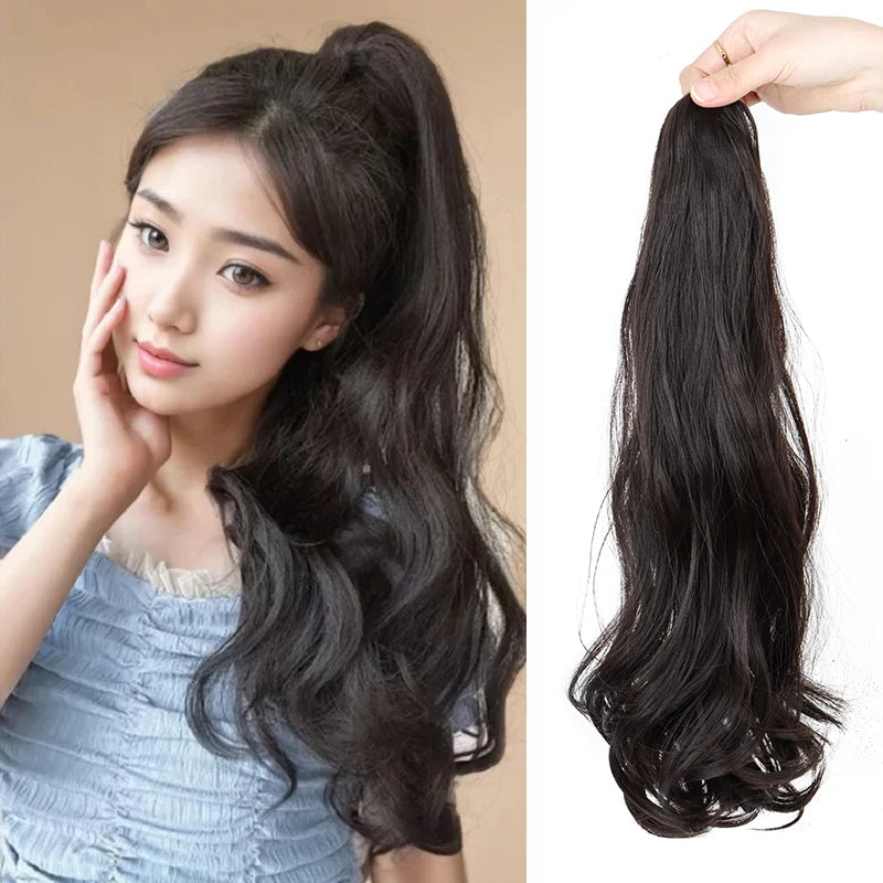 18-Inch Wavy Claw Clip Ponytail Hair Extension - 1