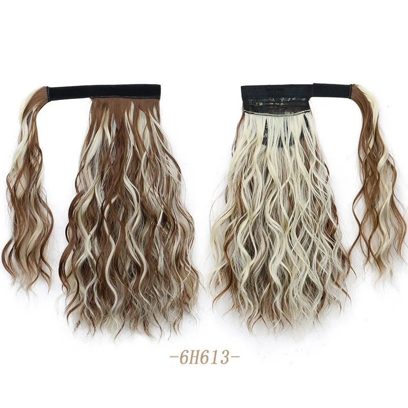 Short Curly Water Ripple Ponytail Hair Extension for Instant Volume - 14