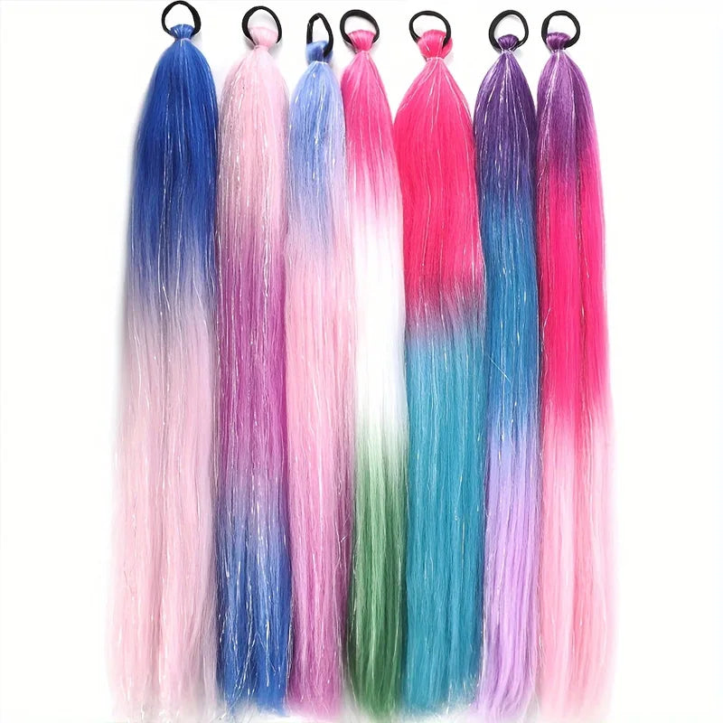 26 Inch Shiny Ombre Braiding Hair Extensions for Girls