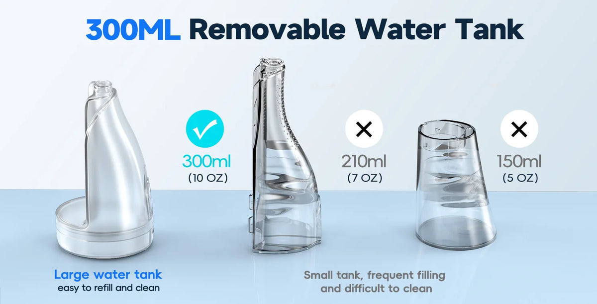 Portable Rechargeable Water Flosser for Deep Teeth and Gum Cleaning