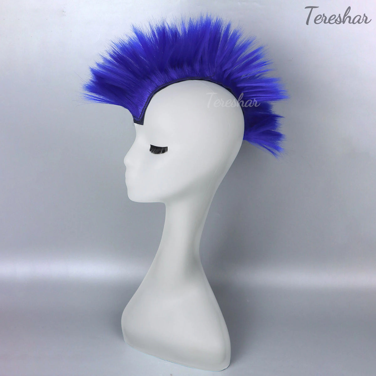 Adhesive Mohawk Helmet Wig for Motorcycle and Ski Helmets