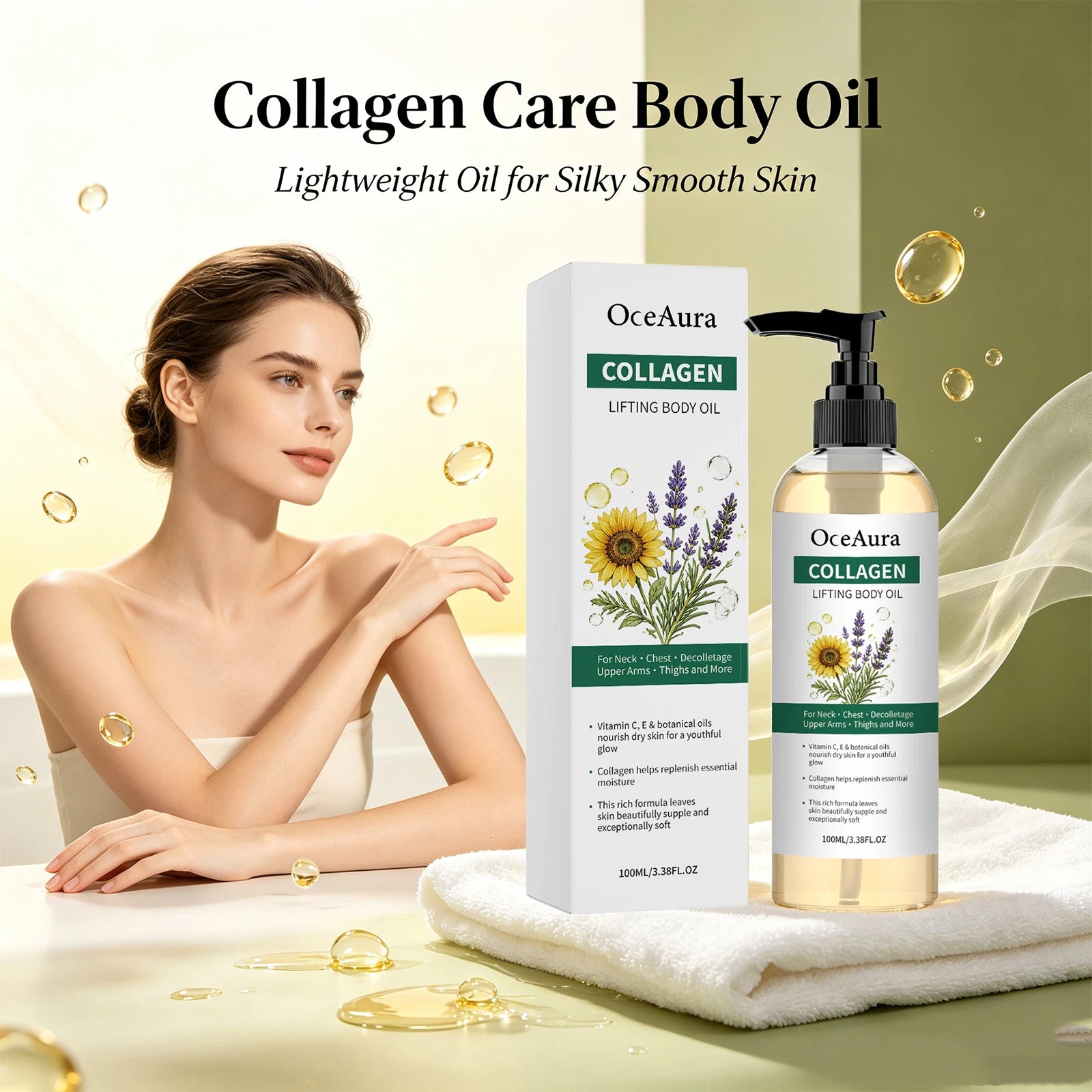 Collagen Nourishing Body Oil for Smooth Hydrated Skin - 1