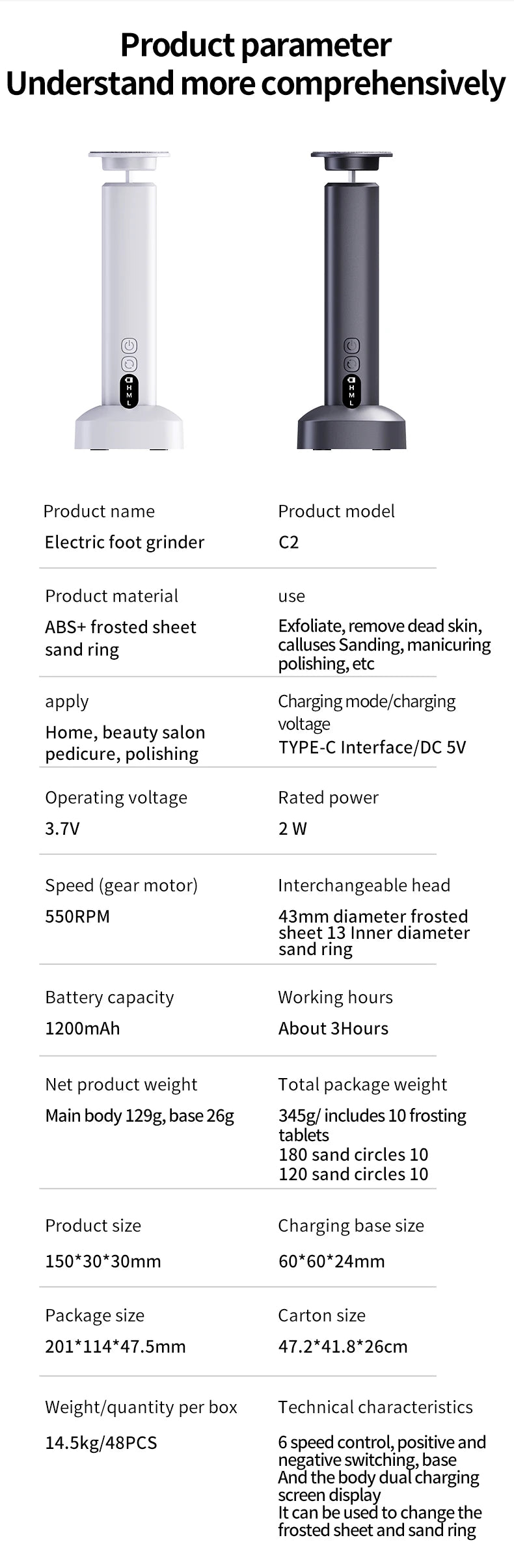 Electric Foot Callus Remover for Smooth Pedicure Results at Home - 19