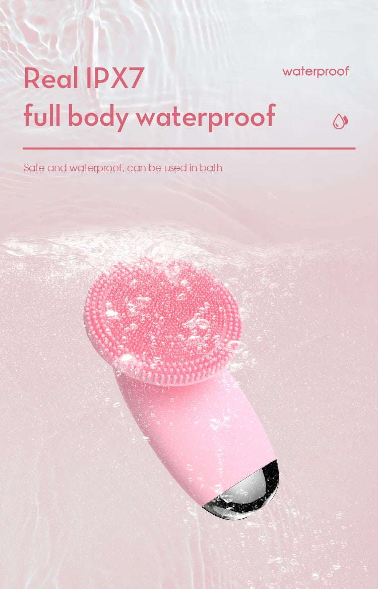Electric Silicone Face Cleansing Brush for Deep Pore Exfoliation - 13