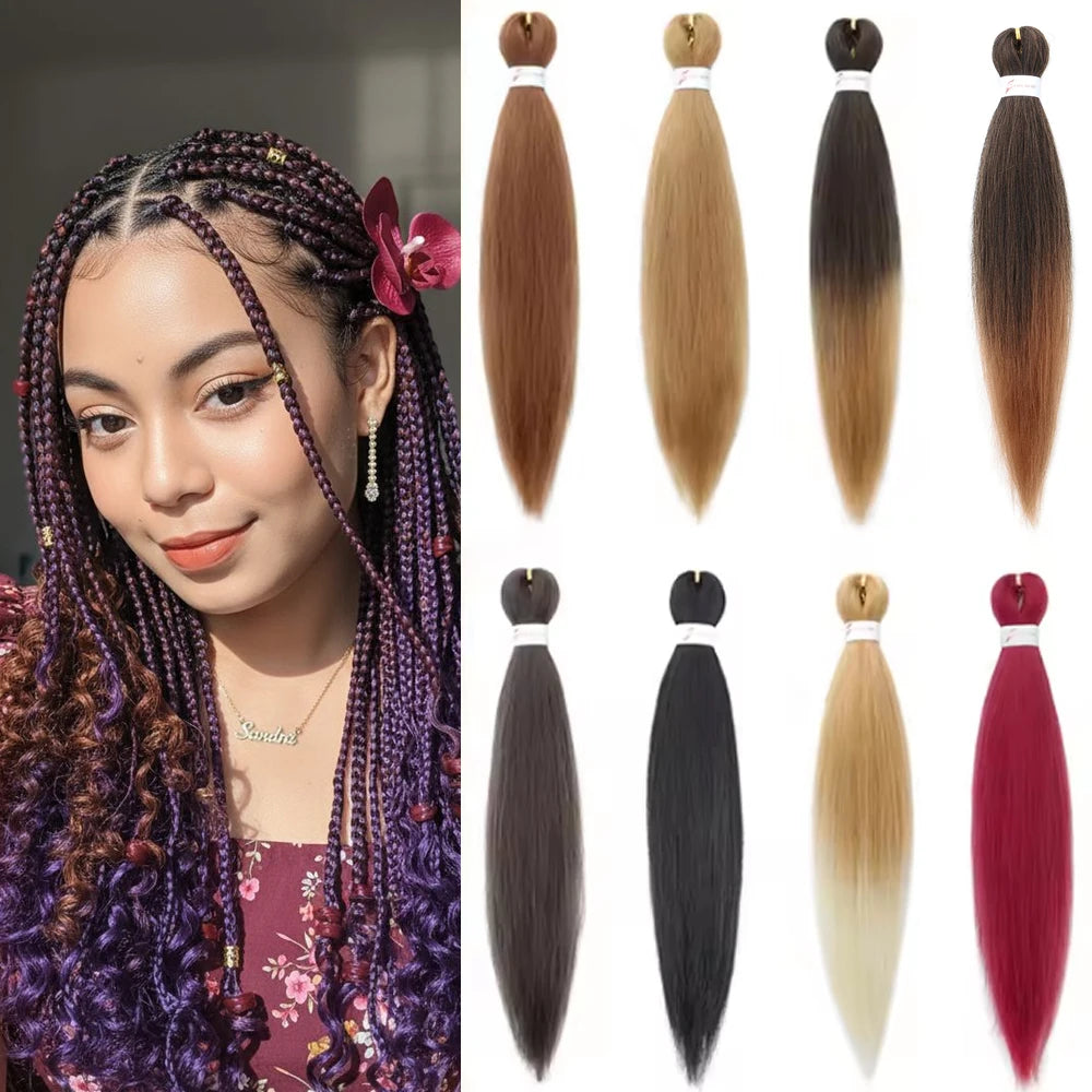 20 Inch Pre-Stretched Synthetic Braiding Hair Extensions