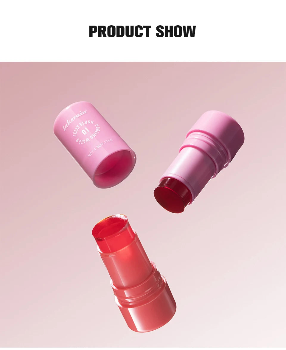 Cooling Water Jelly Blush Stick for Long Lasting Natural Lip and Cheek Tint - 16