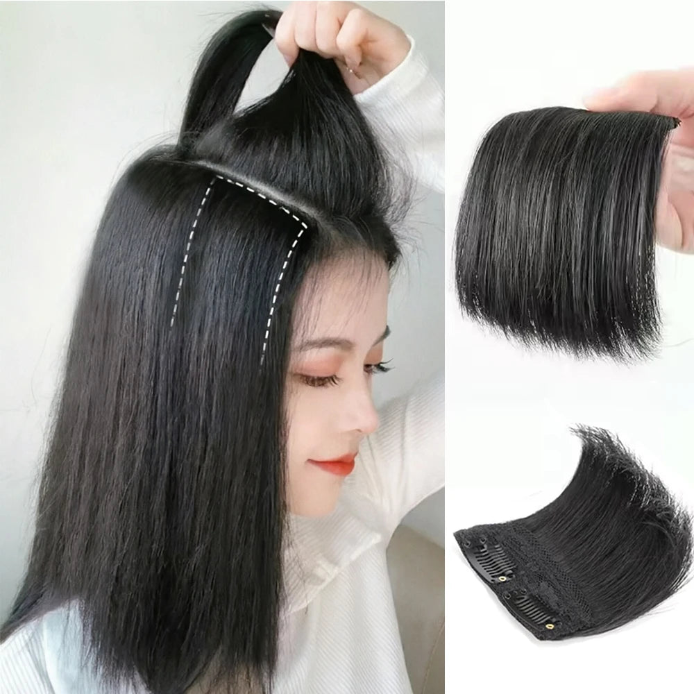 Seamless Invisible Clip-In Hair Patch Extensions for Women - 1