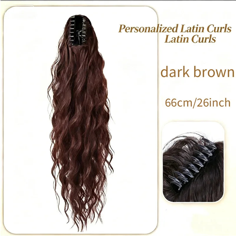 Wavy Claw Clip Ponytail Extension for Instant Volume - 11