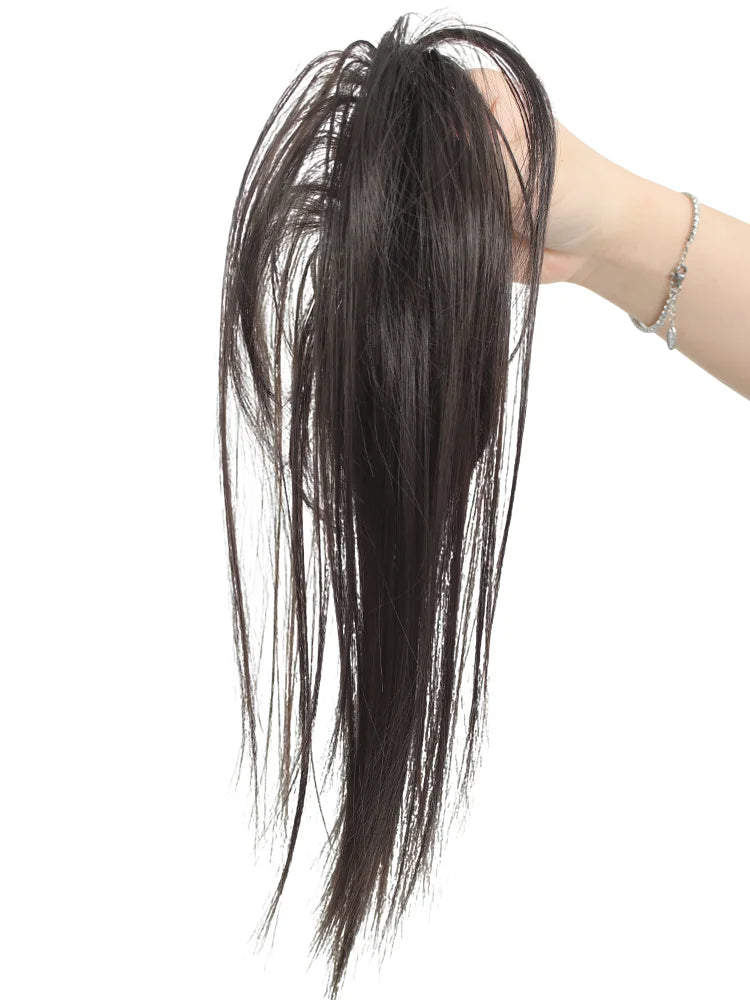 10-Inch Straight Claw Clip Ponytail Hair Extension - 10