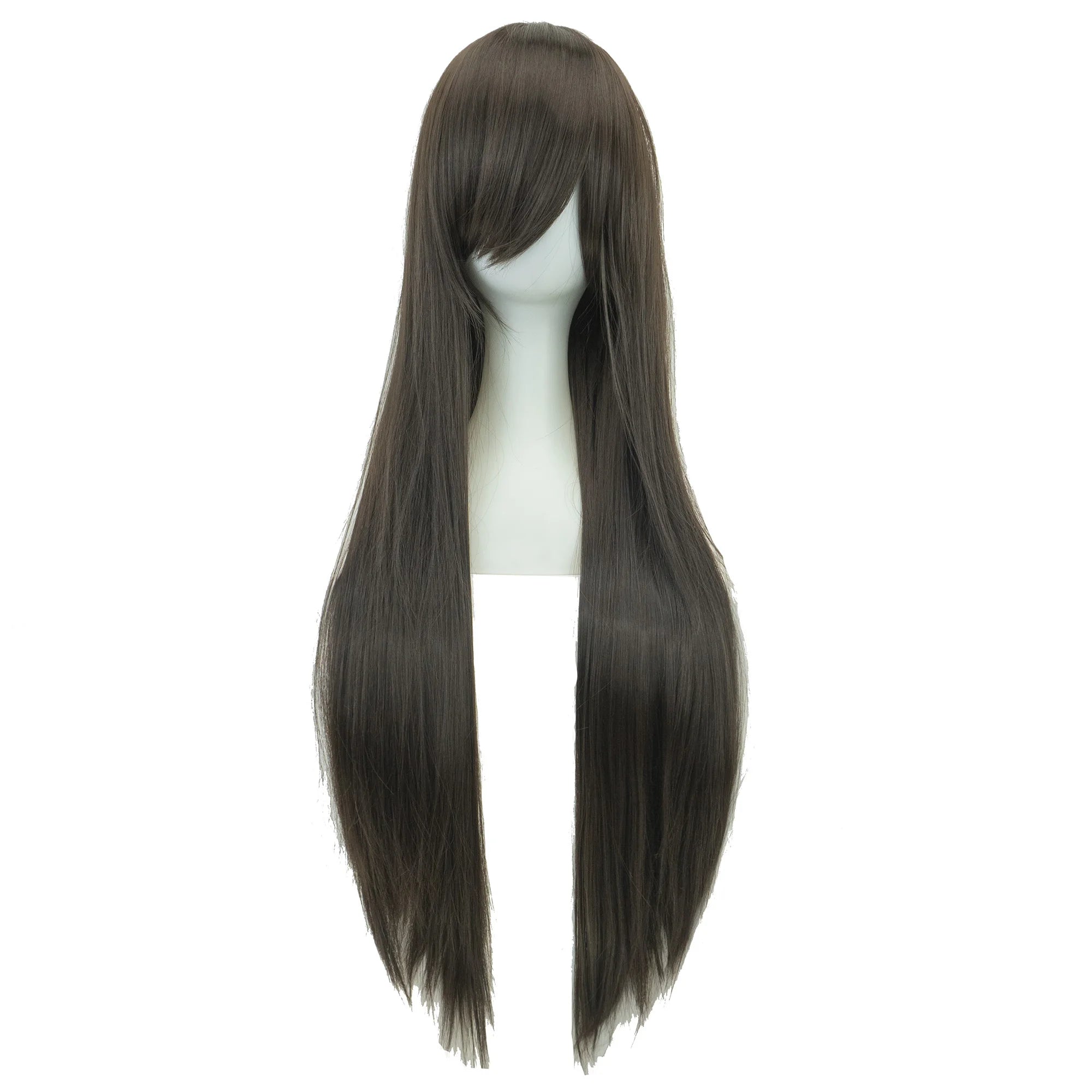 Long Straight Black Cosplay Wig for Anime Costumes and Character Styling - 4