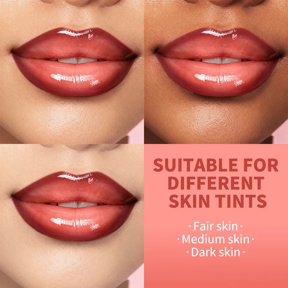 Hydrating Lip Liner and Gloss Combo Set for Defined Shiny Lips