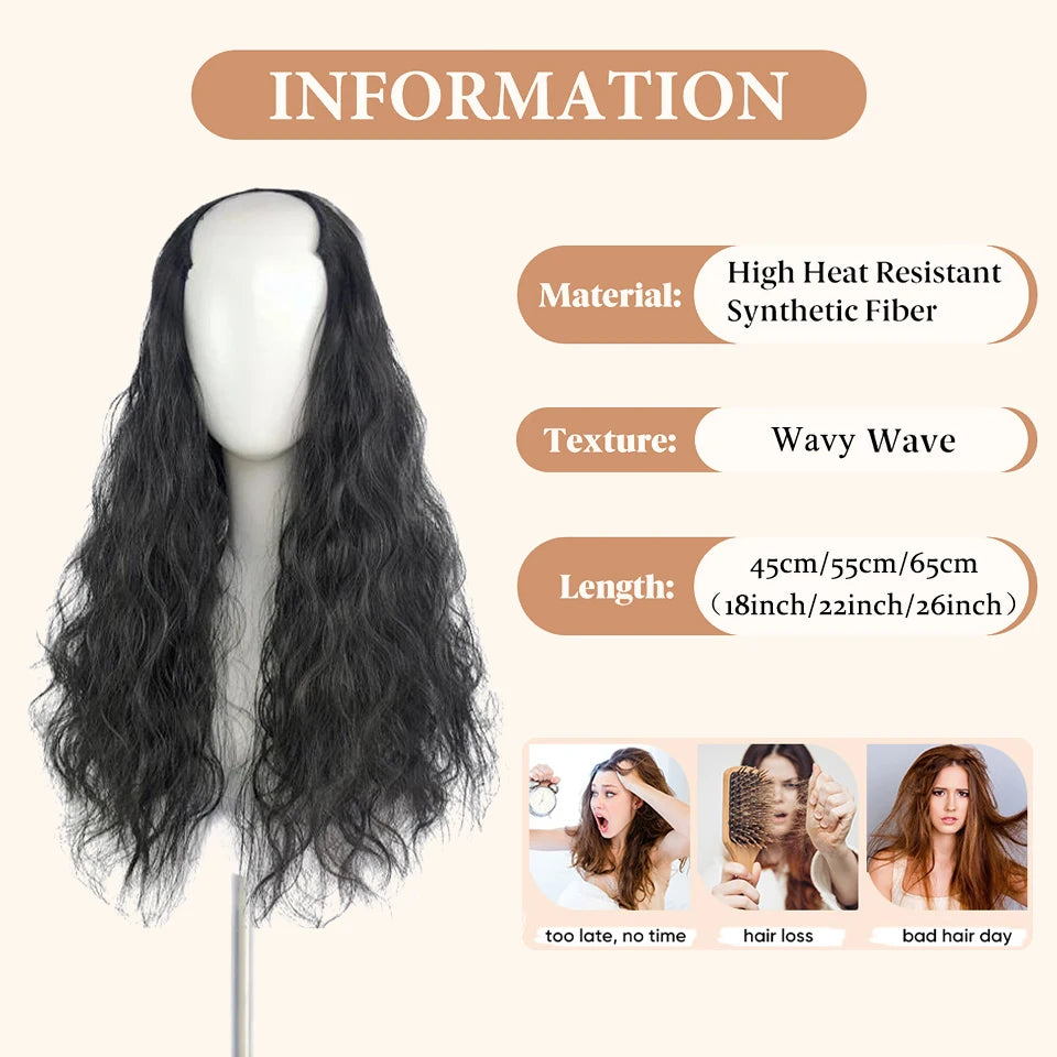 Wavy Clip-In Hair Extensions for Voluminous Styles