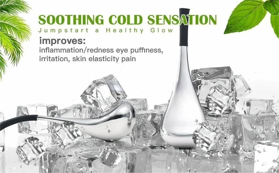 Stainless Steel Cooling Facial Globes for Puffy Eyes and Pore Tightening - 9