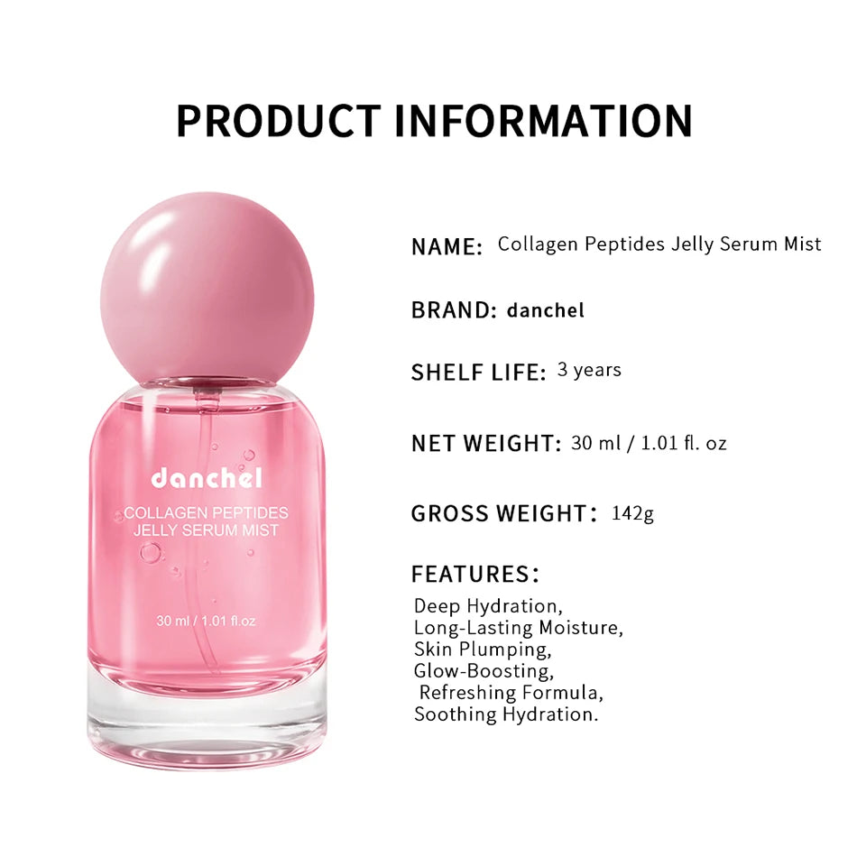 Collagen Peptides Jelly Serum Mist for Deep Hydration and Radiant Skin