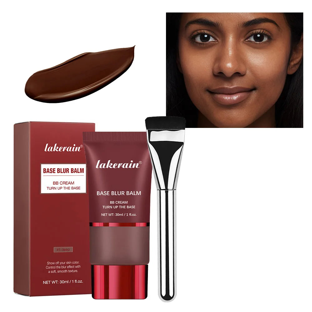 Blurring Foundation Balm with Applicator Brush for a Smooth Matte Finish - 25