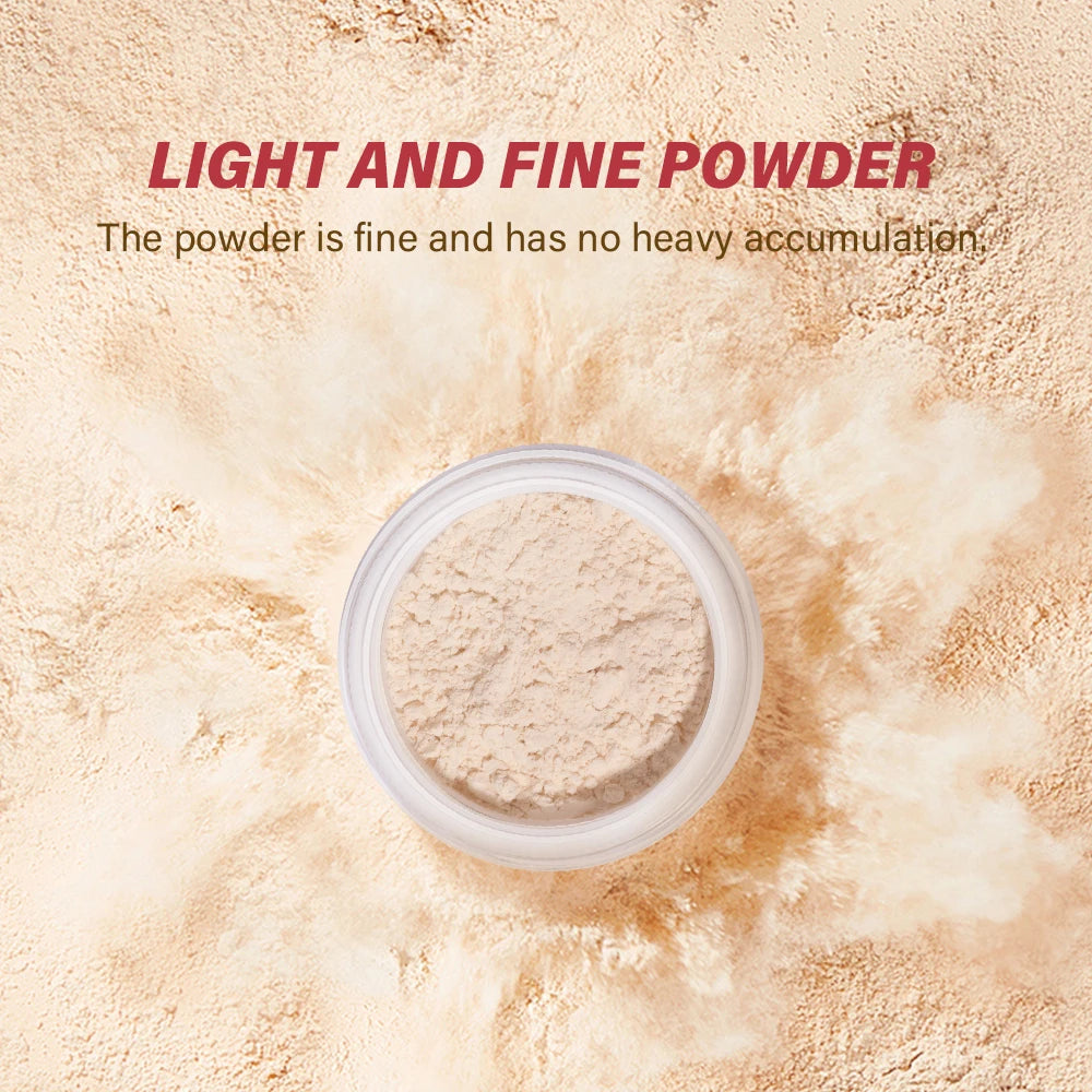 Long-Lasting Matte Loose Setting Powder for Oil Control and Pore Blur