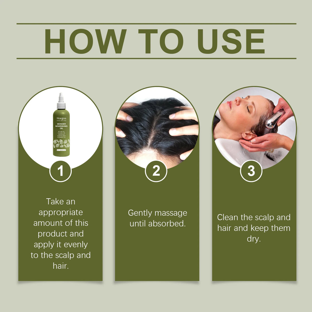 Nourishing Herbal Hair Growth Oil for Damaged Hair Repair and Strength