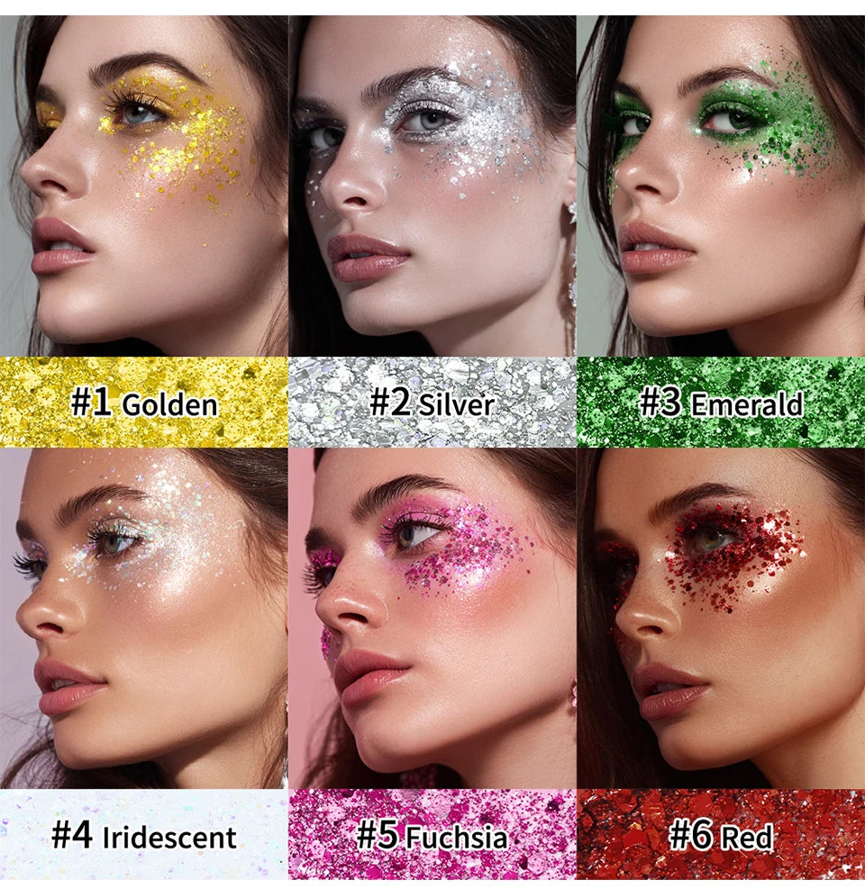 Shimmer Glitter Balm Stick for Face, Hair and Body Makeup