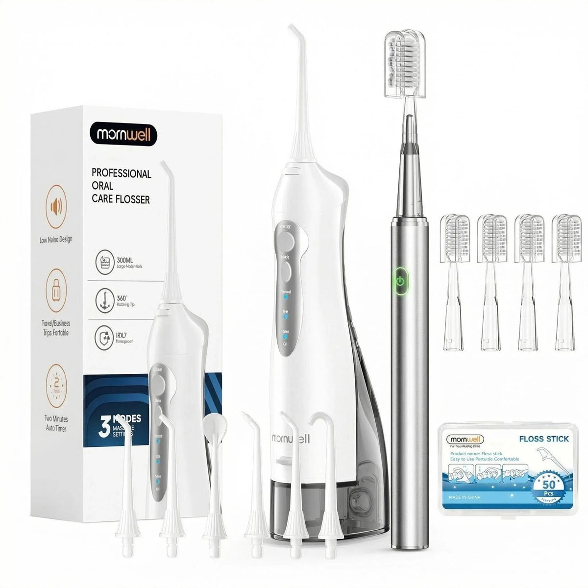 Portable Oral Irrigator and Electric Toothbrush Dental Hygiene Kit