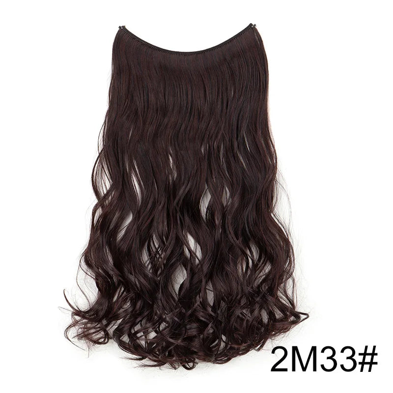 18-Inch Wavy Halo Hair Extension with Invisible Wire - 21