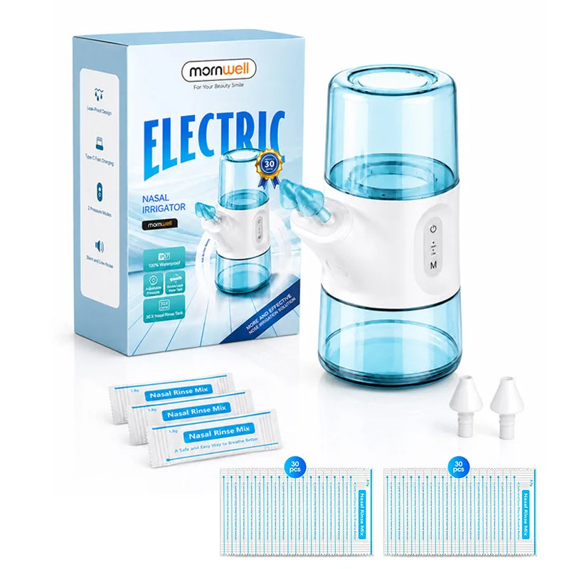 Portable Electric Nasal Irrigator for Sinus Relief and Daily Nasal Care