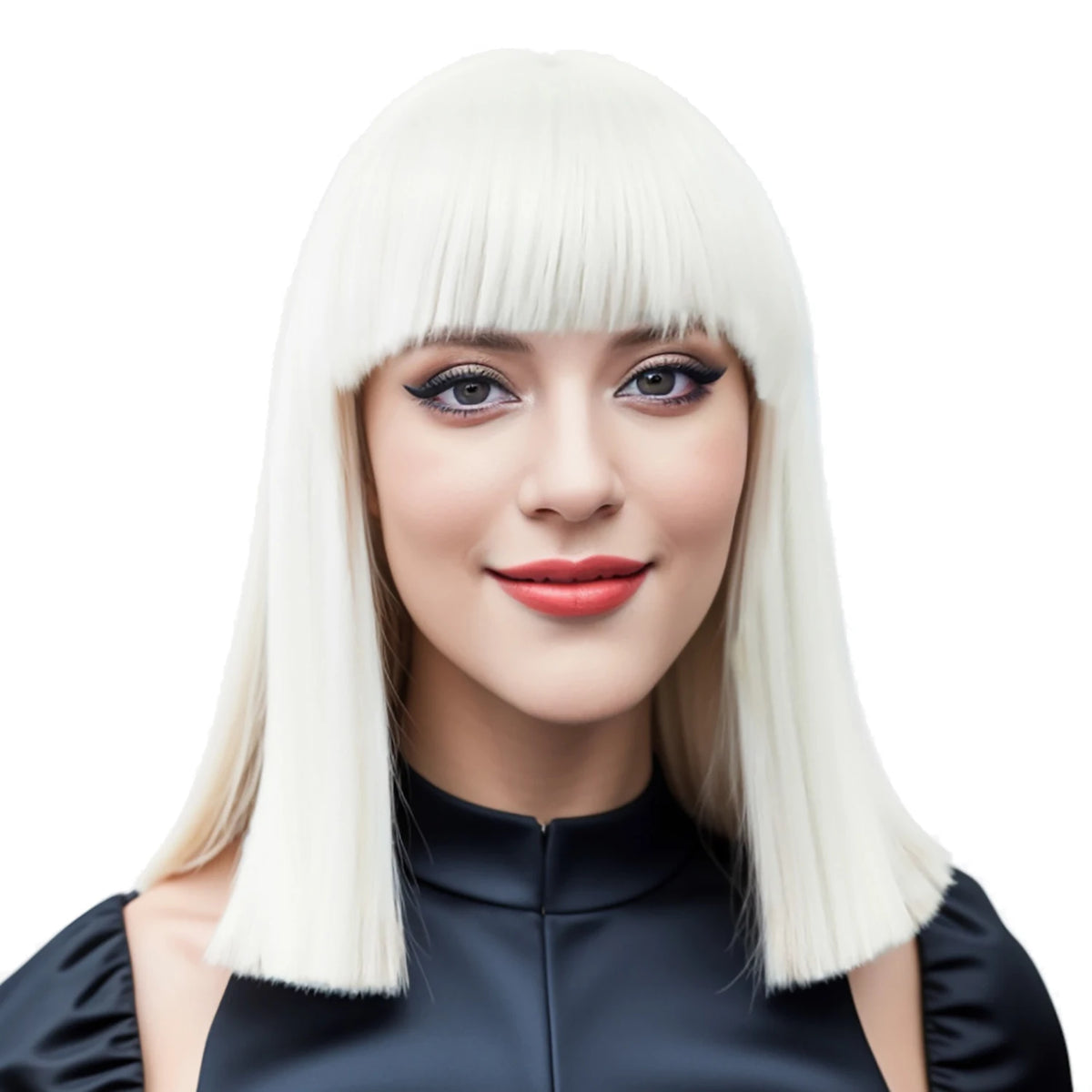 Short Straight Heat Resistant Synthetic Cosplay Wig