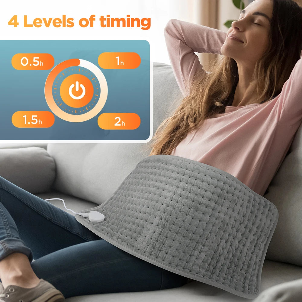 Electric Heating Pad for Muscle Pain Relief and Full Body Warming - 4