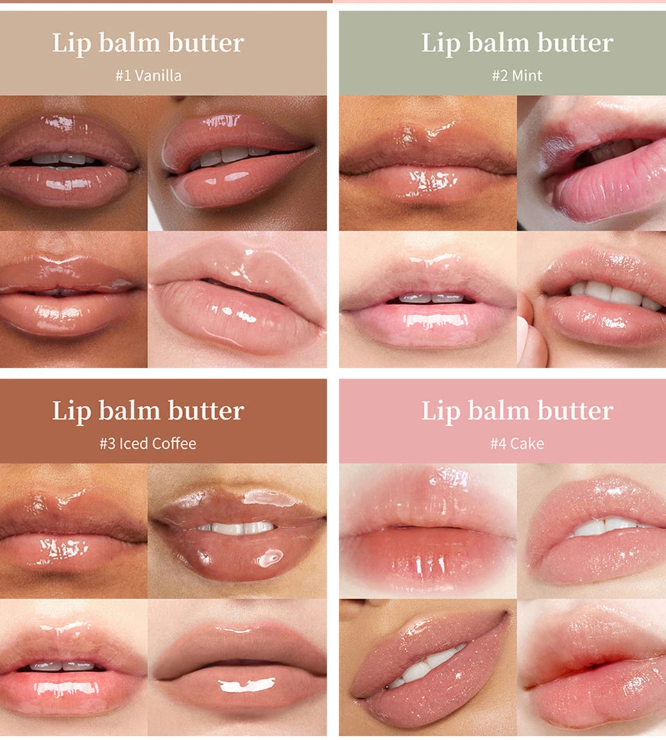Hydrating Moisturizing Lip Balm Butter for Soft and Glossy Lips