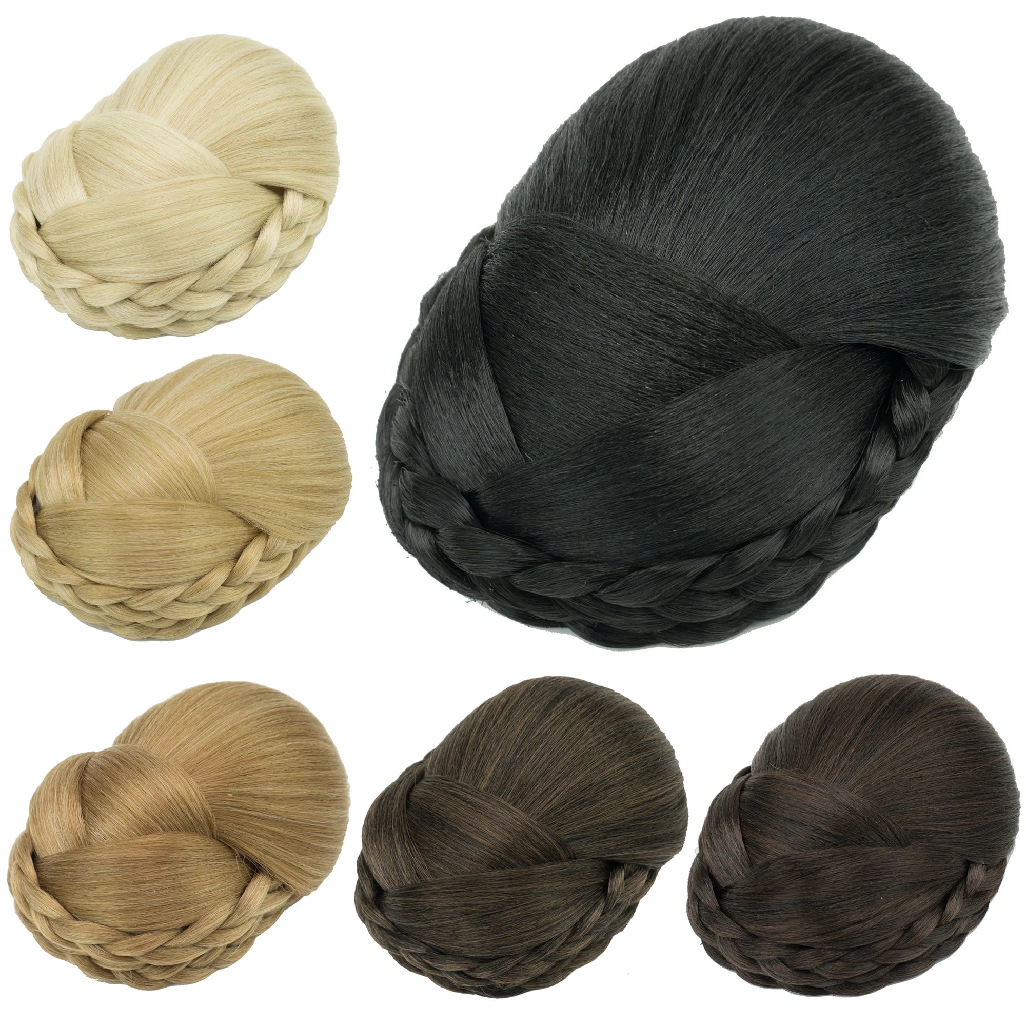 Braided Chignon Hair Bun Extension for Elegant Updo Hairstyles - 1