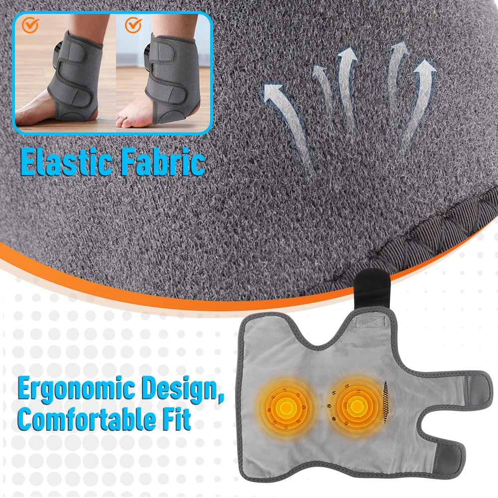 Heated Vibration Ankle and Foot Massager for Pain Relief and Recovery - 14
