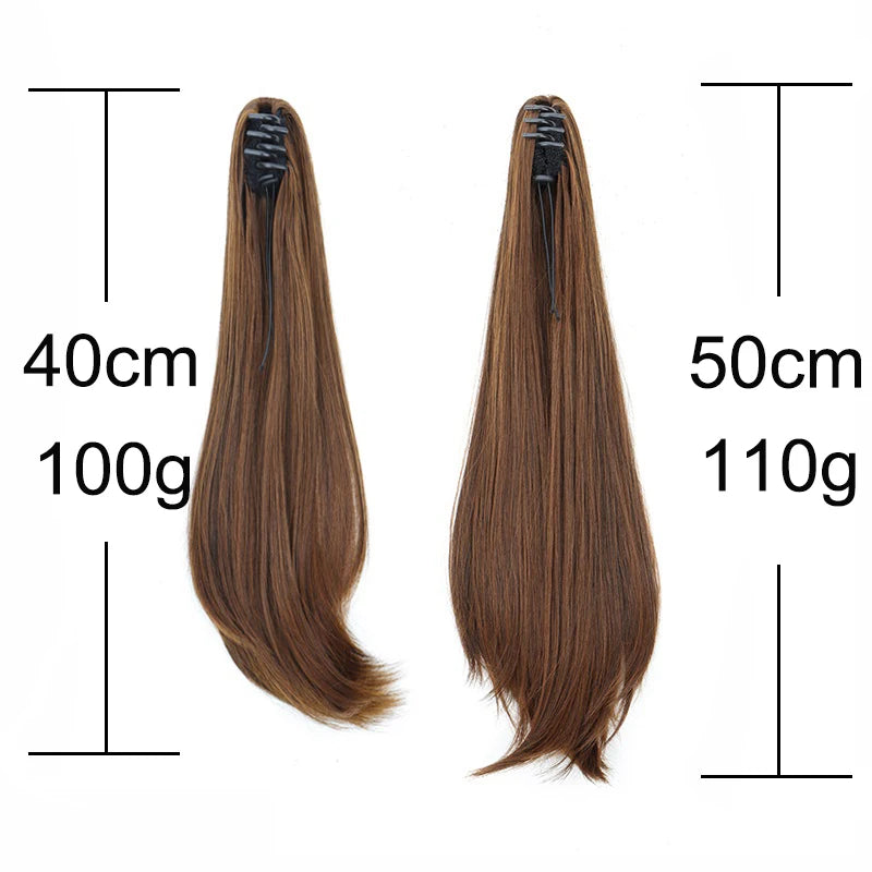 Synthetic Claw Clip Ponytail Hair Extension - 3