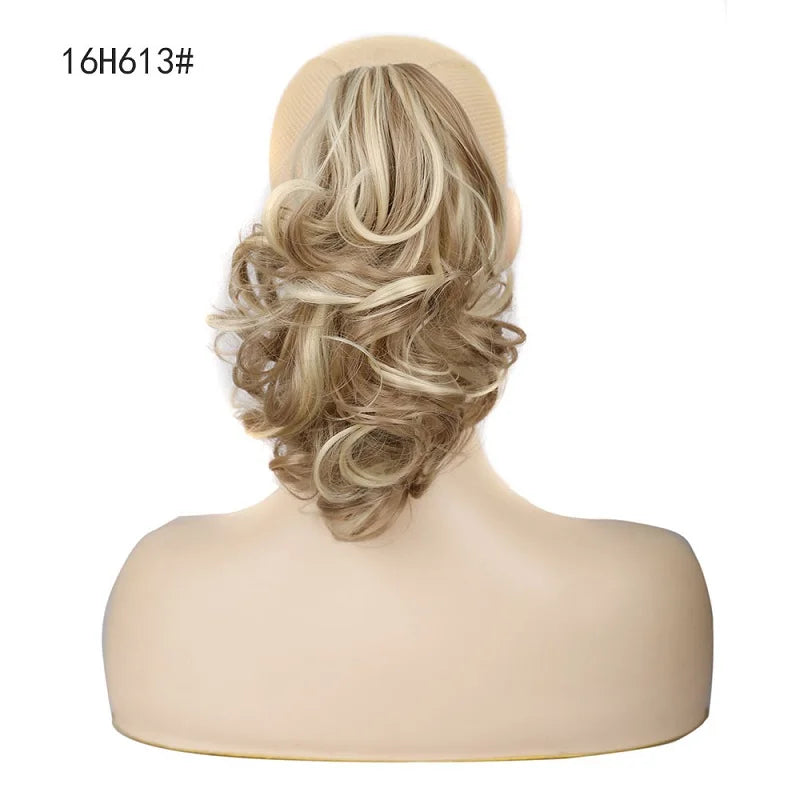 12-Inch Wavy Curly Claw Clip Ponytail Extension - 14