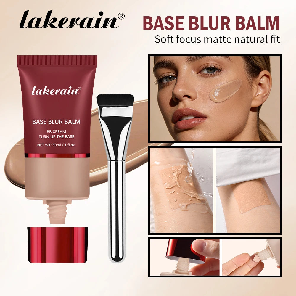 Blurring Foundation Balm with Applicator Brush for a Smooth Matte Finish - 2