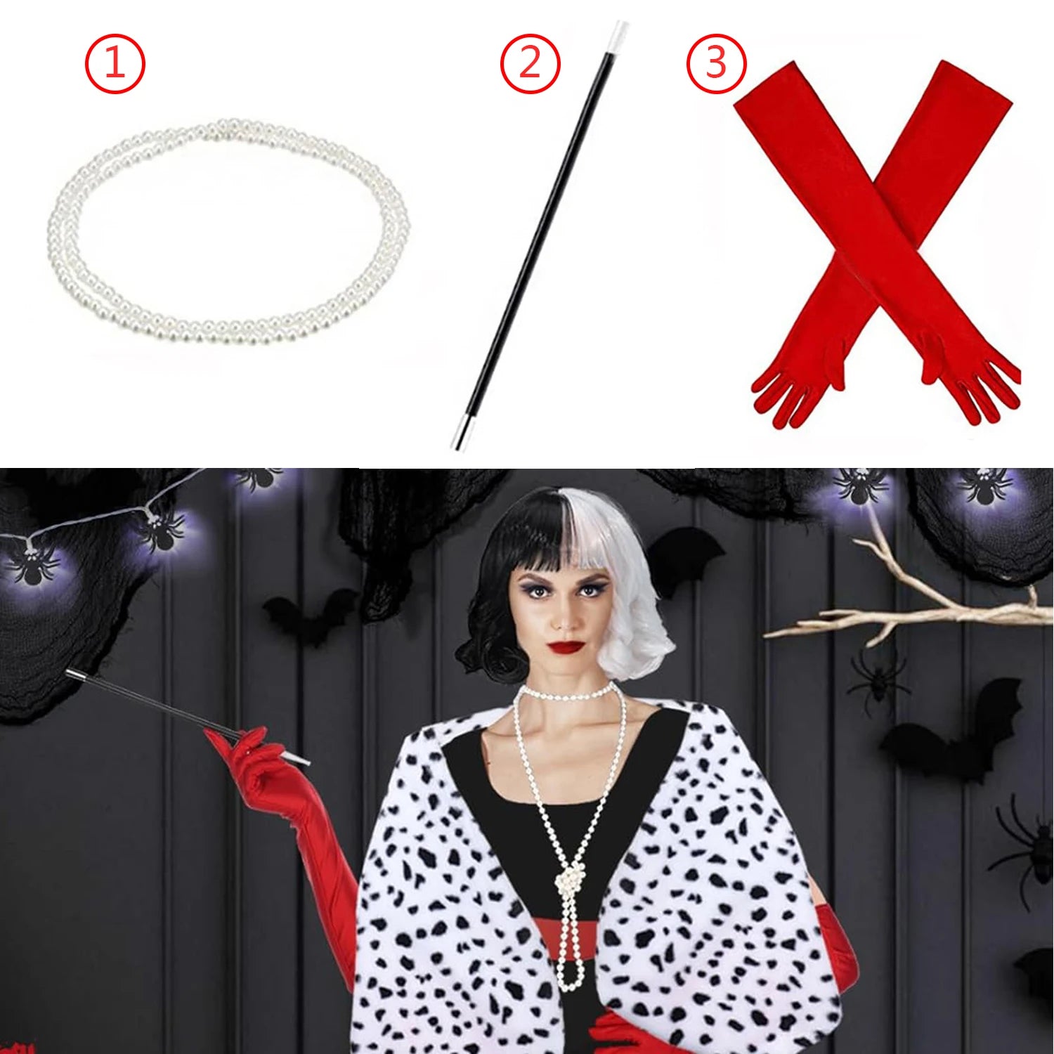 1920s Flapper Costume Accessory Set for Themed Parties - 10