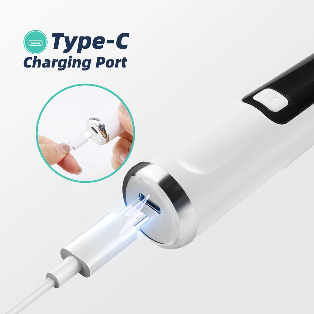 Ultrasonic Electric Teeth Tartar and Plaque Remover for Home Dental Care - 17