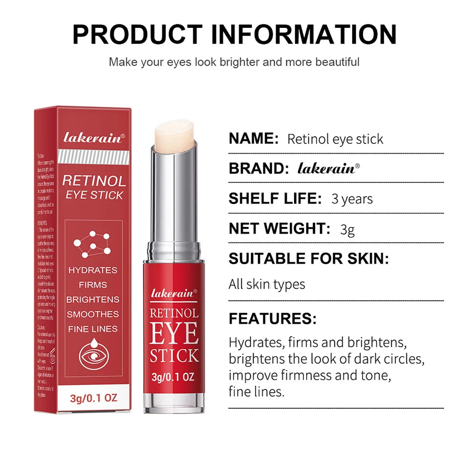 Retinol Anti-Wrinkle Eye Stick for Dark Circles and Puffiness - 12