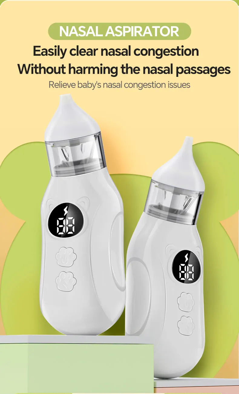 Electric Baby Nasal Aspirator with 9 Suction Levels for Newborns - 6
