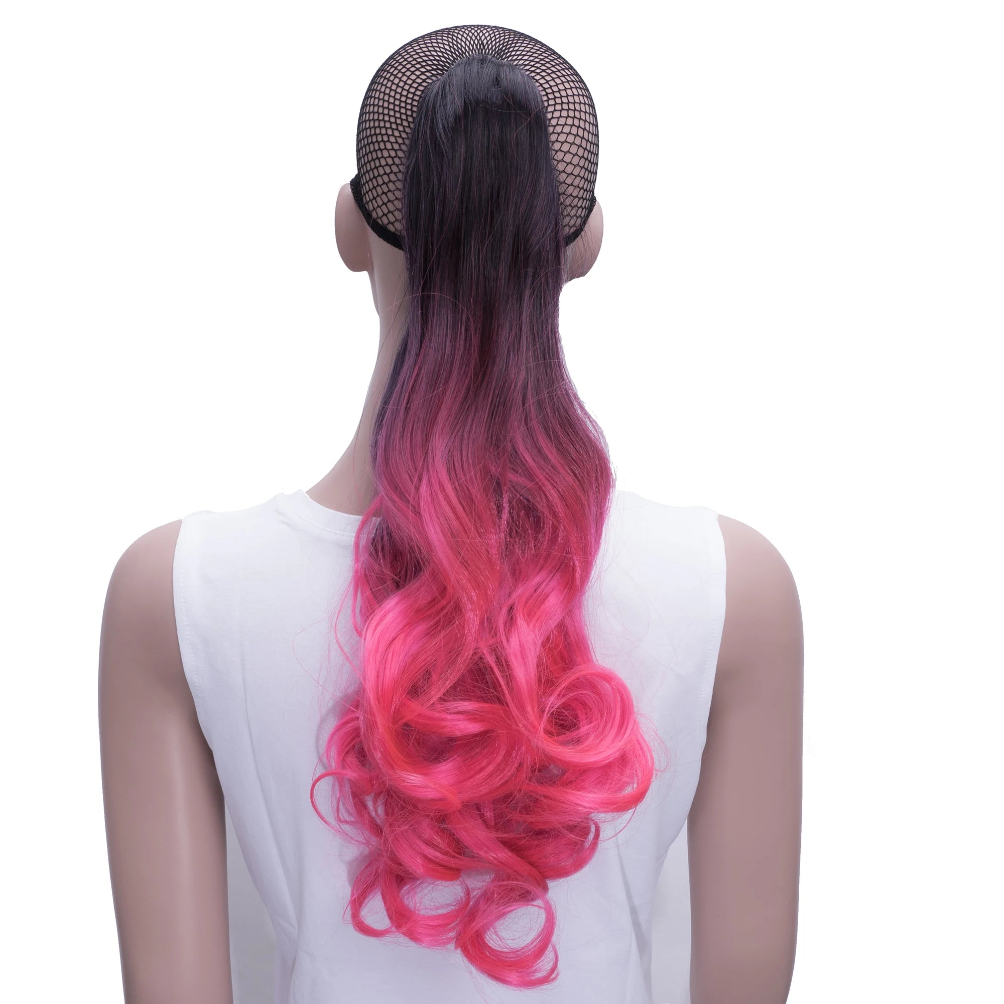 Curly Ombre Claw Clip Ponytail Hair Extension - 2