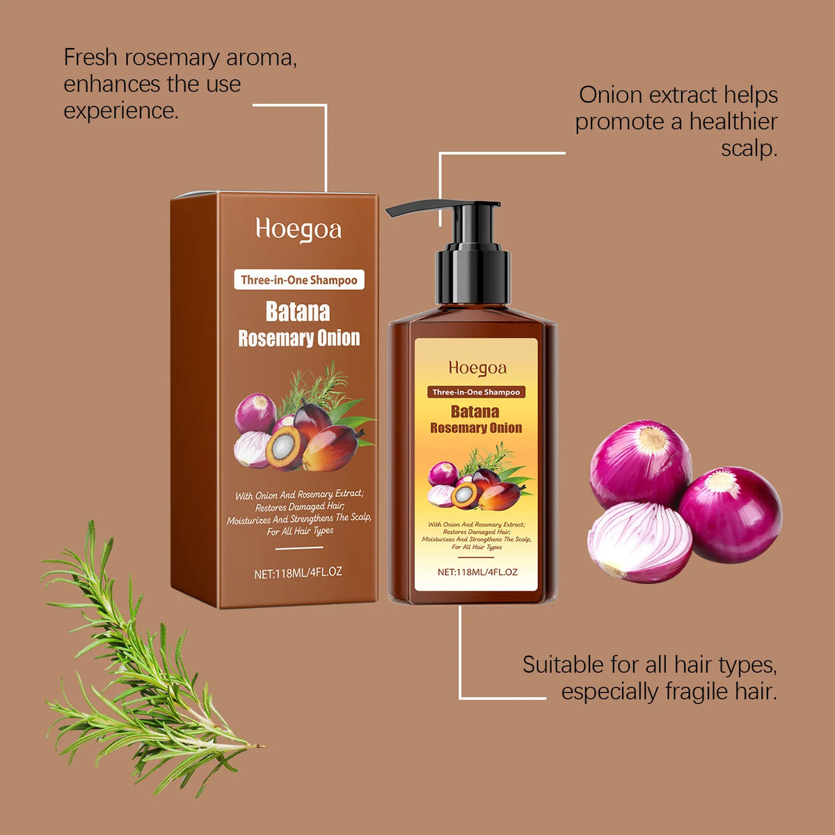 Hair Growth and Scalp Repair Shampoo for Damaged or Thinning Hair