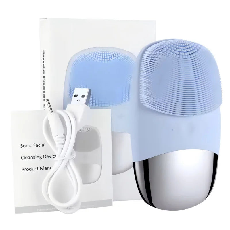 Electric Silicone Facial Cleansing Brush for Deep Pore Exfoliation - 10