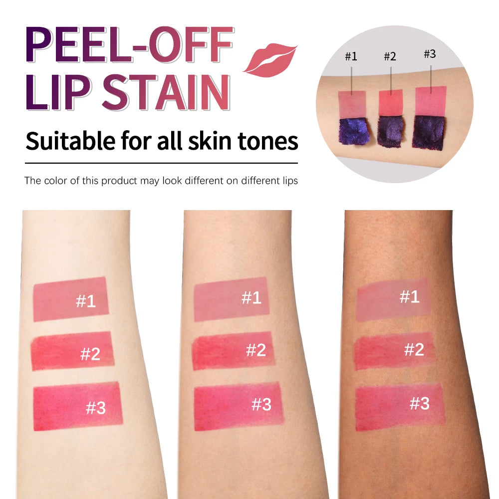 Waterproof Peel-Off Lip Stain for Long-Lasting Matte Color - 3