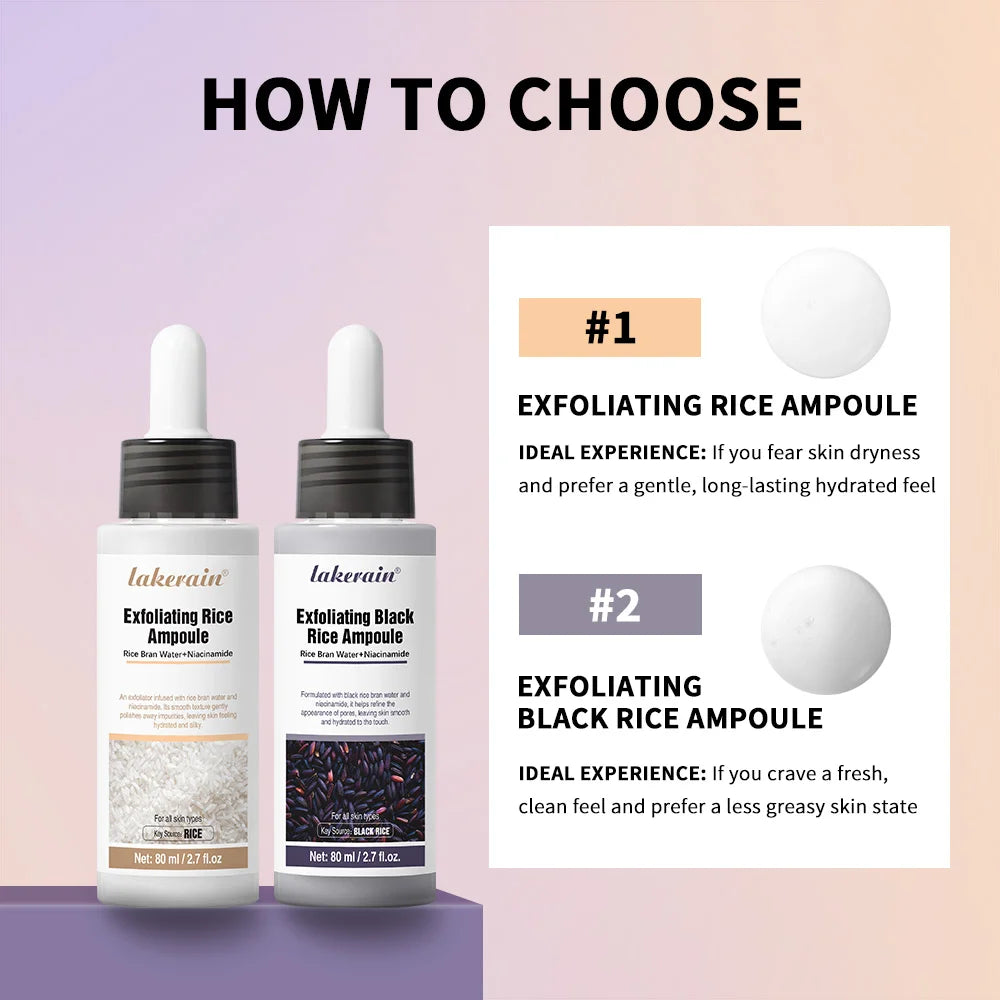 Exfoliating Rice Essence Serum for Deep Pore Cleansing and Skin Brightening - 3