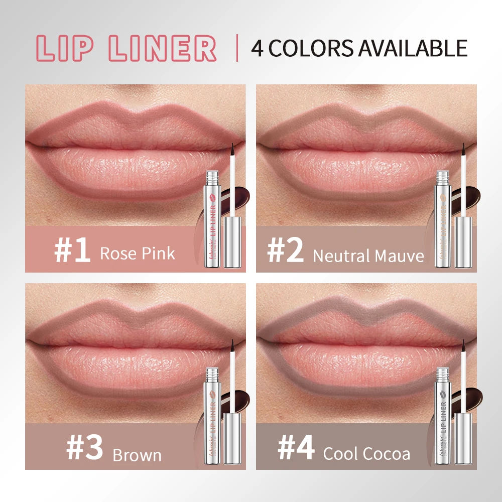 Waterproof Peel-Off Lip Liner for Long-Lasting Smudge-Proof Color - 4