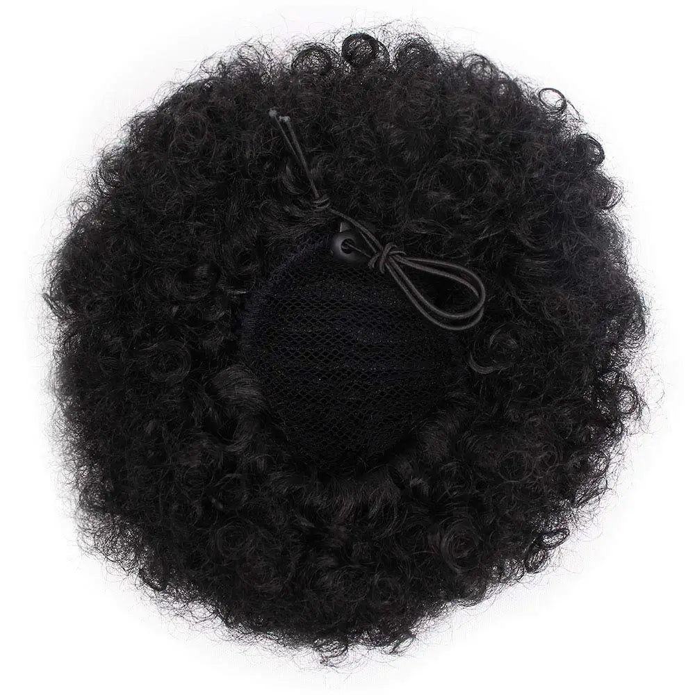 Afro Puff Synthetic Drawstring Ponytail Bun for Natural Hair Styles
