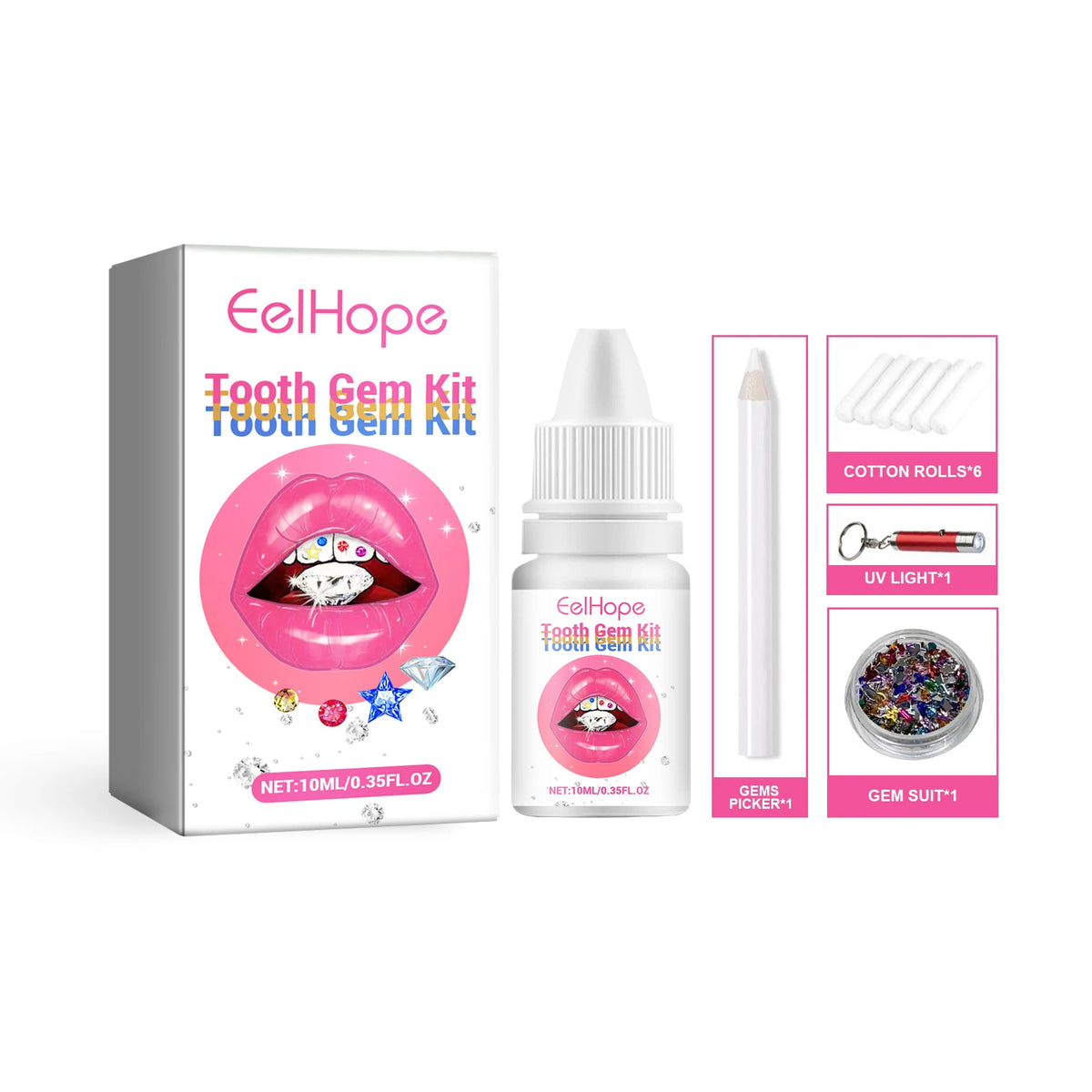 Professional DIY Tooth Gem Kit for Sparkling Dental Jewelry Decoration