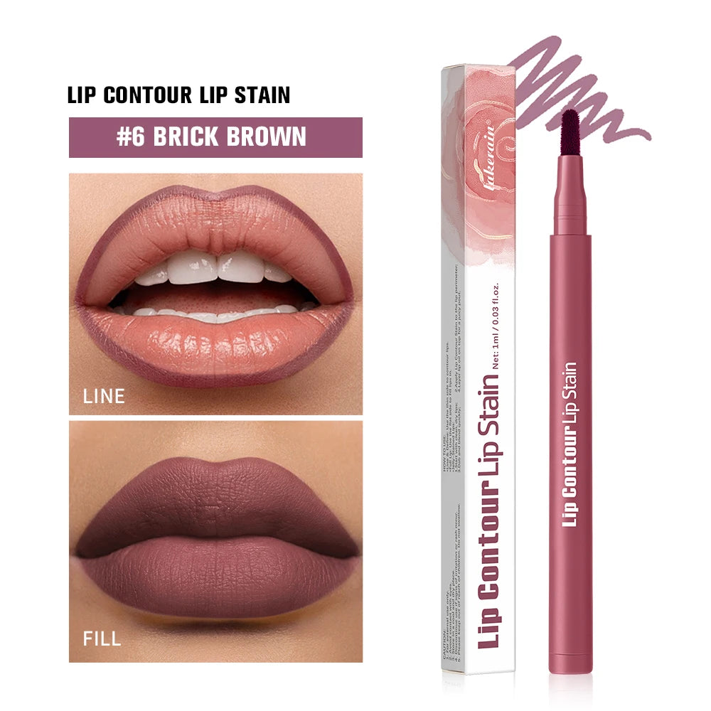 Dual-Sided Long-Lasting Lip Contour Stain and Liner Pen - 36