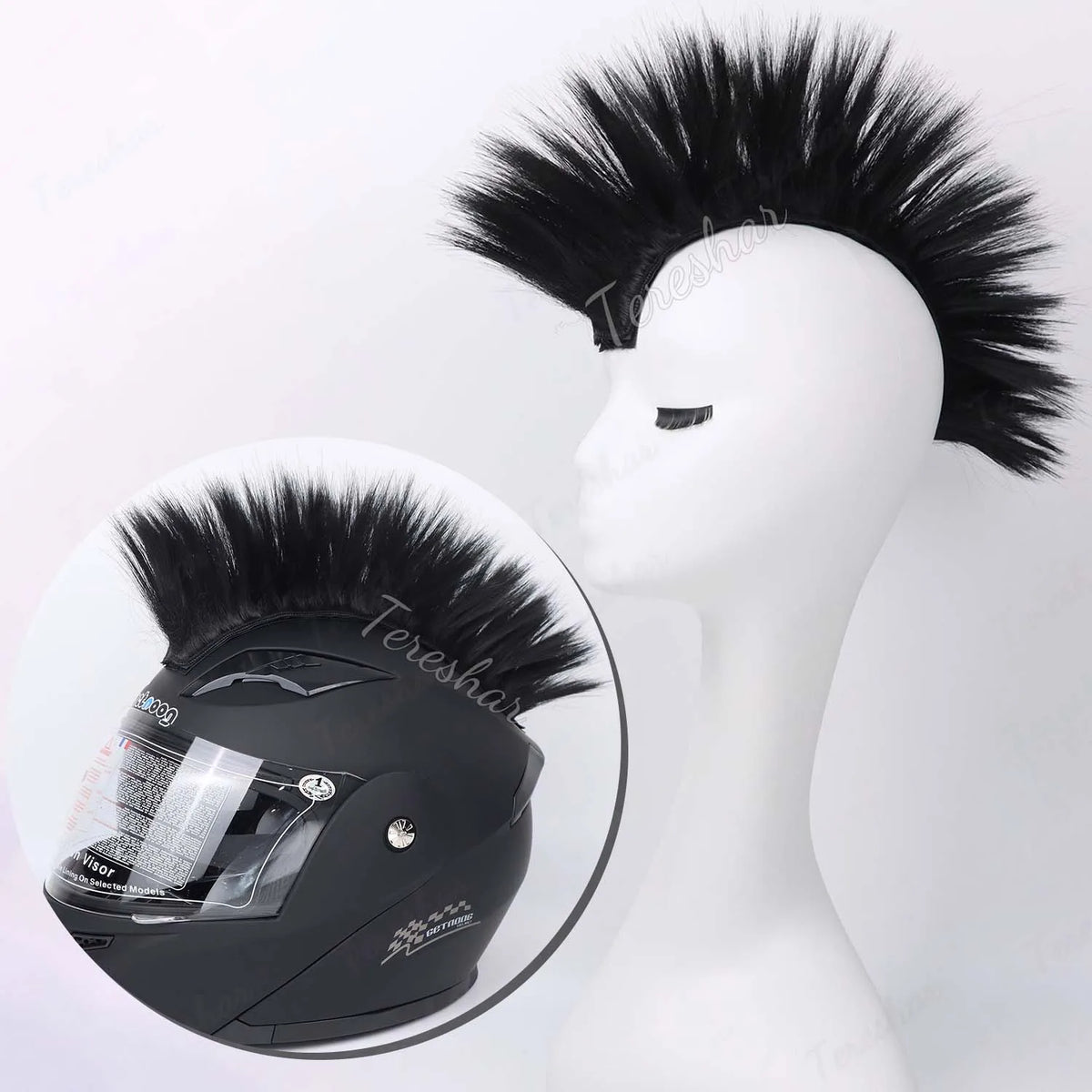 Colorful Mohawk Wig for Cosplay Costume Parties and Crazy Hair Days