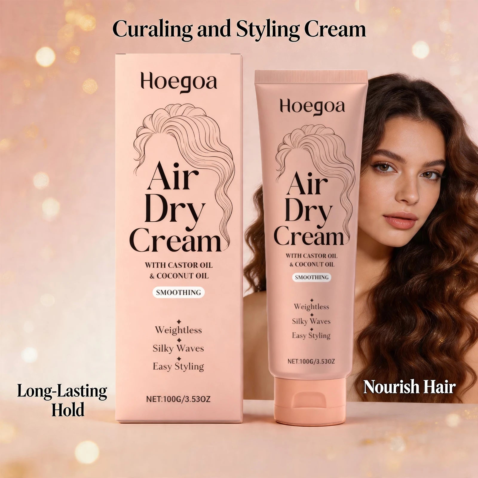 Hydrating Curl Defining Cream with Castor and Coconut Oil - 1
