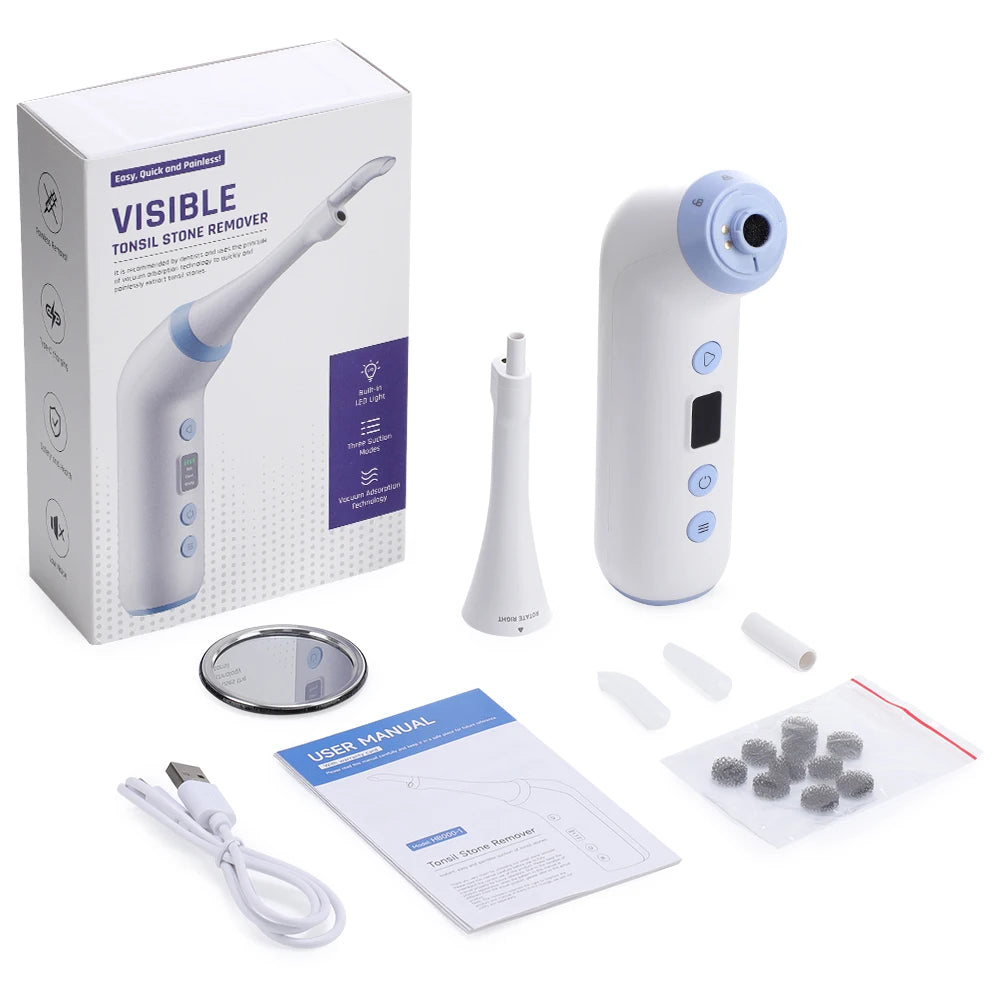 HD Visible Tonsil Stone Remover Vacuum for Painless Oral Care - 16